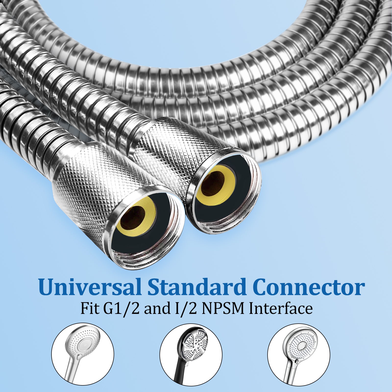FEELSO 71 inch Shower Hose for Handheld Shower Head